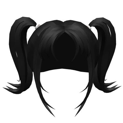 Black Long Pigtails With Pearls