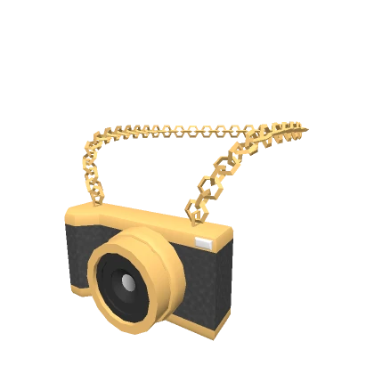 24k Gold Camera Necklace