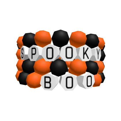 3.0 Cute Preppy Halloween Bracelets in Orange