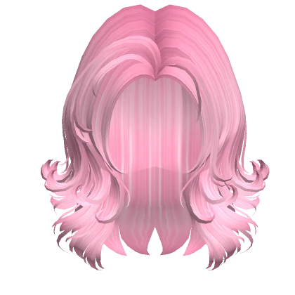 Bubblegum Pink Layered Wolf Cut