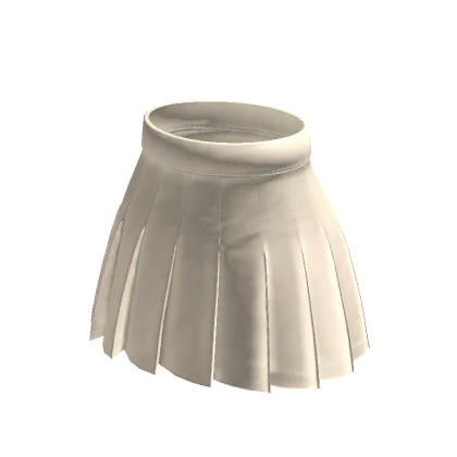 Velvet White Skirt