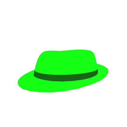 Green Neon Glow Fedora