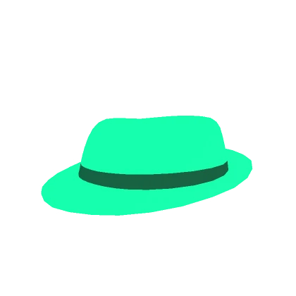 Teal Neon Glow Fedora