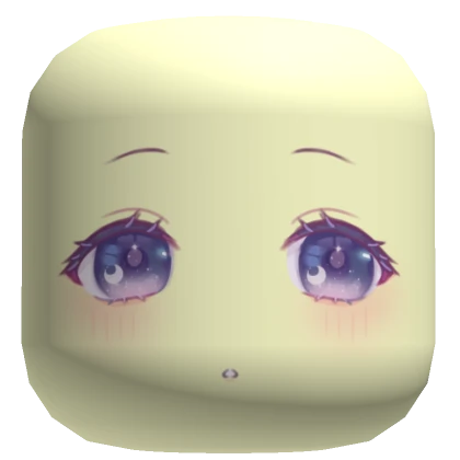 ♡ sad chibi star night moon anime blush face