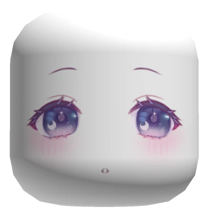 ♡ sad chibi star night moon anime blush face