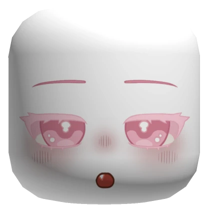 Pink Cute Chibi Face Mask