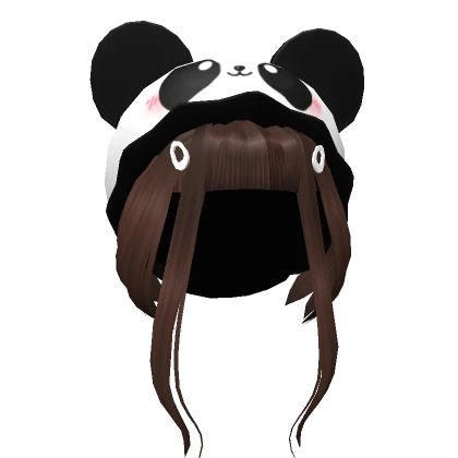 Brown Panda  Girl  Beanie