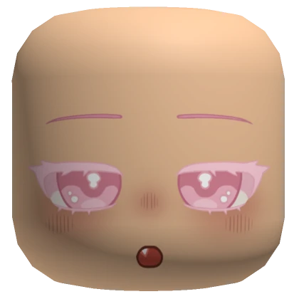 Pink Cute Chibi Face Mask