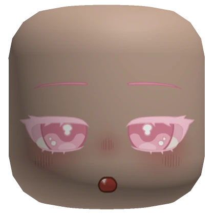 Pink Cute Chibi Face Mask