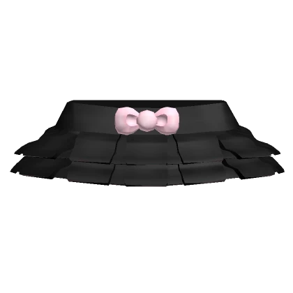 ♡ kawaii mini ruffle skirt black