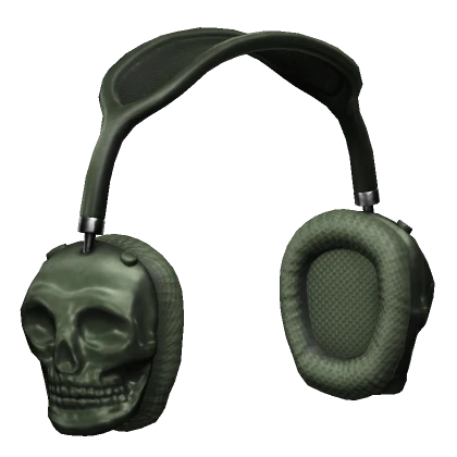 Dark Green Skullphones