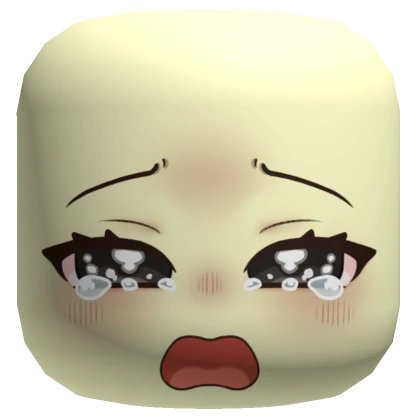 Crying Chibi Face Mask