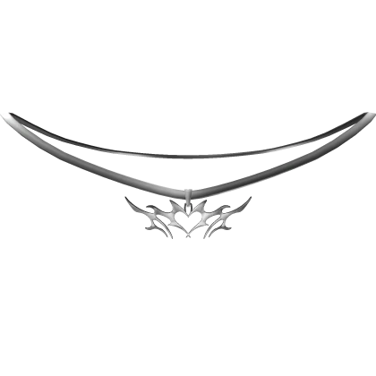 Y2K Chrome Heart Necklace - 1.0