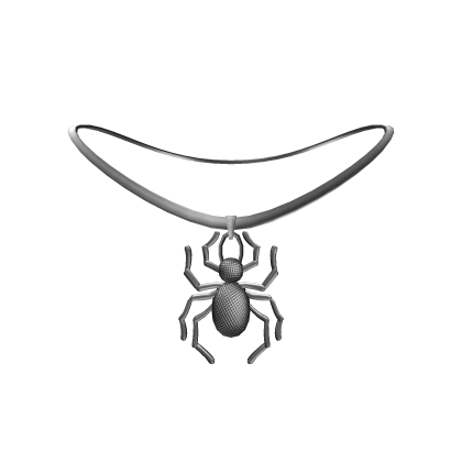 Y2K Silver Spider Necklace - 3.0