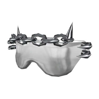 White Y2K Reflective Chained Shades