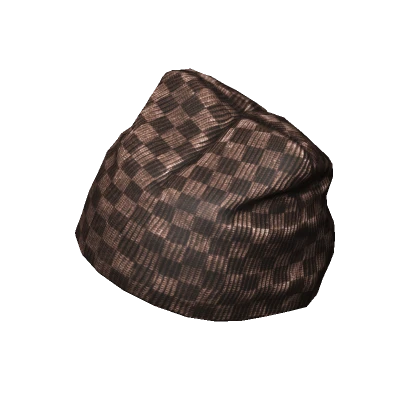 Essential Beanie Checkered Brown