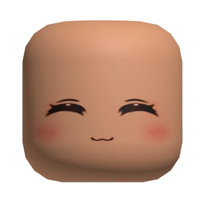 Cute Blush Happy Face-Nougat Skin Tone