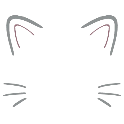 Kawaii Cute White Cat Face Filter