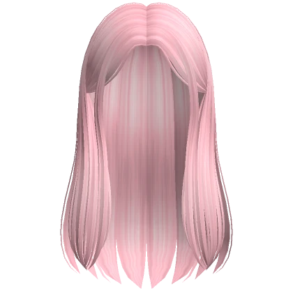 Soft Long Straight Hime Hair (Pink)