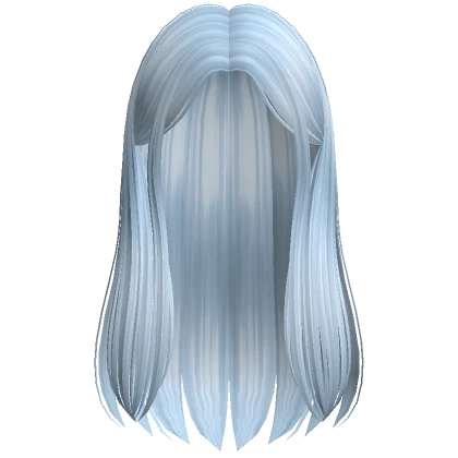 Soft Long Straight Hime Hair (Blue)