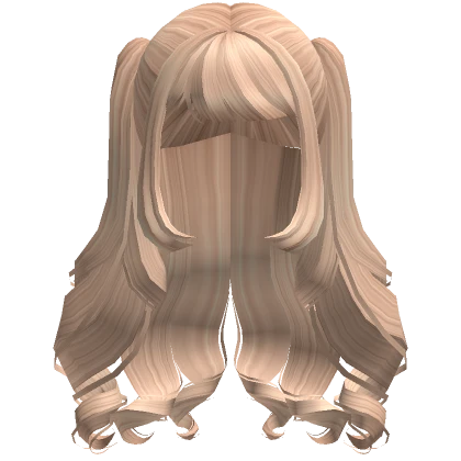 Siren Half Up Curly Hair ( Blonde )