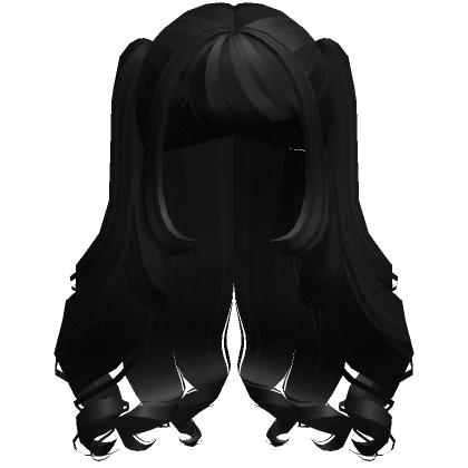 Siren Half Up Curly Hair ( Black )