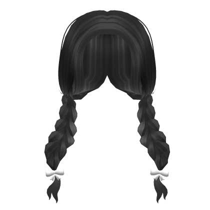 Cottage Pigtail Braids in Black