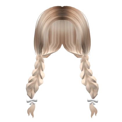 Cottage Pigtail Braids in Blonde