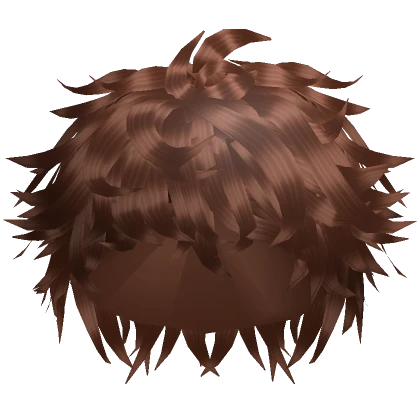 Messy Spiky Anime Boy Hair Brown