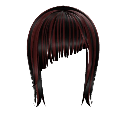 Emo y2k Bangs (black n red)