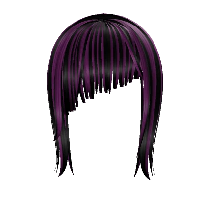 Emo y2k Bangs (black n pink)