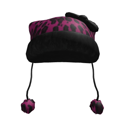 Leopard Cute Hat Pink