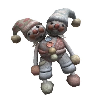 Cute and Creepy Pastel Clown Plushie ( waist )