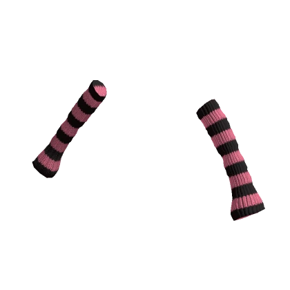 🍀Pink Striped Arm Warmers