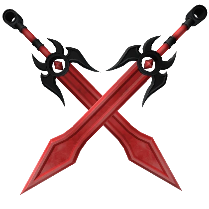 Dual Red Overlord Sword