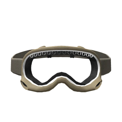 Light Tan Alpha Frame MICH Goggles (Clear)