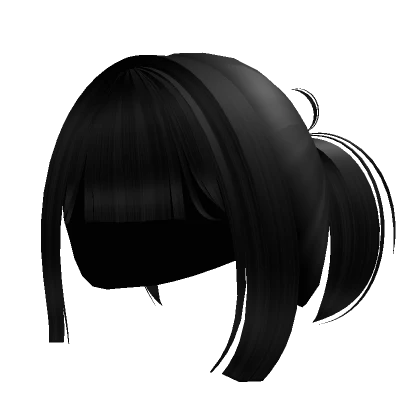 ɞ | kawaii small black pigtails