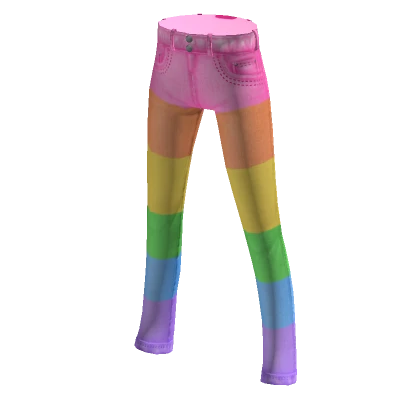 Skinny Jeans - Rainbow Block