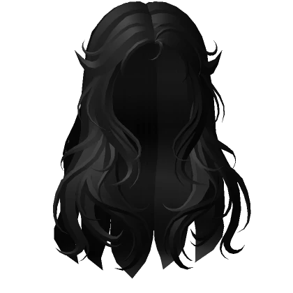 Angelic Flowy Hair in Black