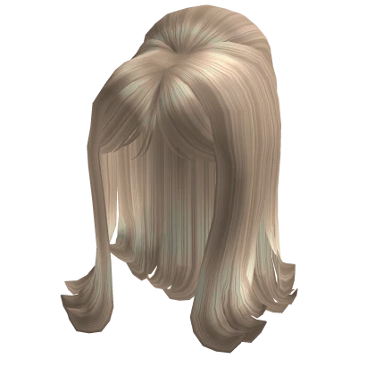 Pattie's Long 60's Flip in Platinum Blonde