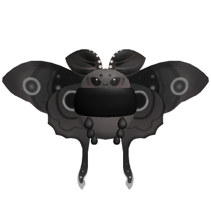 Black Cutesy Fairy Moth