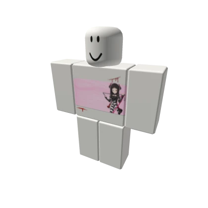 bloody pink anime tube top💢