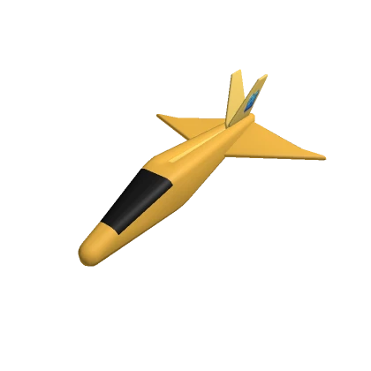 Golden Paper Airplane