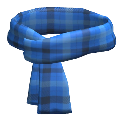 blue cozy scarf