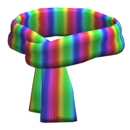 rainbow scarf
