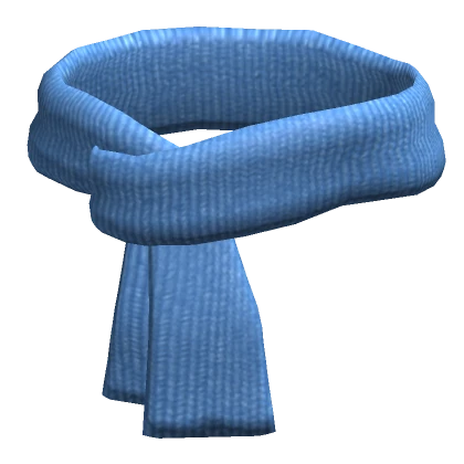 blue scarf