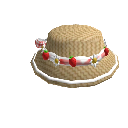 Strawberry Straw Hat