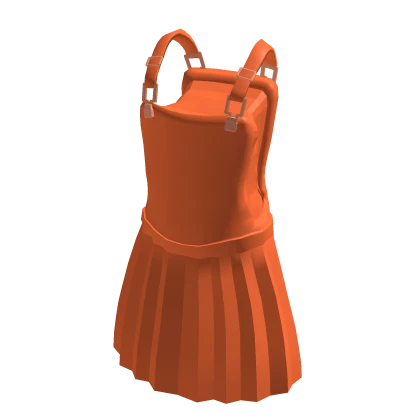 🌸 Orange Overall Dress 🌸