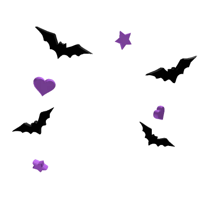 Preppy Halloween bat confetti (purple)