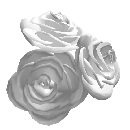 Rose Hair Accessory Right in White